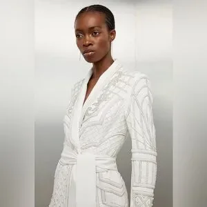 Karen Millen Dresses Karen Millen Pearl Embellished Woven